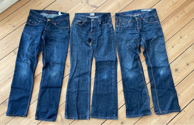 Jeans, 3 par Tommy Hilfiger, str. findes i flere str.,  Blå…