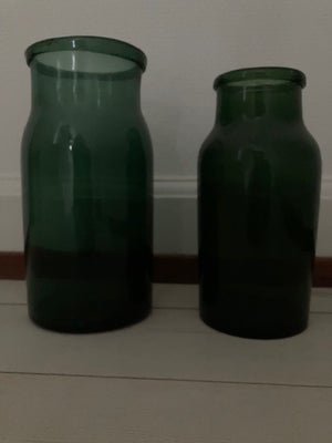 Glas, Vaser, Kastrup Glasværk, Mundpustede, gamle danske henkognings- og opbevaringsglas 1900-1920
P