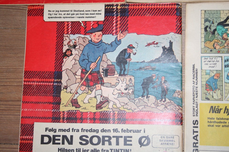 Tintin ( Fart og Tempo ), Tegneserie