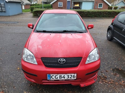 Toyota Corolla, 1,4 Terra, Benzin, 2002, km 258302, rød, klimaanlæg, aircondition, ABS, airbag, 3-dø