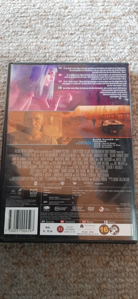 Blade Runner 2049, DVD, science fiction