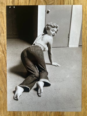Fotoprint, Philippe Halsman, motiv: Marilyn Monroe (1956), b: 30 h: 42, Stort print af fotografi fra