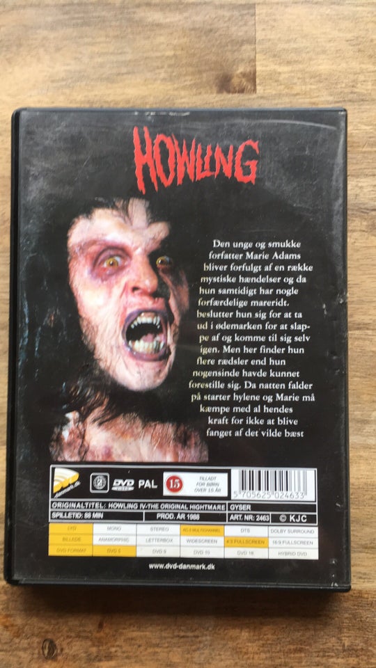 Howling IV, instruktør John Hough, DVD
