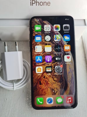 iPhone XS Max, 256 GB, sort, Perfekt, Hej! Sælger min iPhone XS Mas 256GB. Ca: 4 år gammel. Batterik