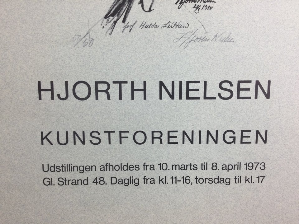 Kunst Plakat, Søren Hjorth Nielsen - 1973, b: 46 h: 59