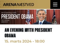 Barack Obama, Foredrag, Næstved