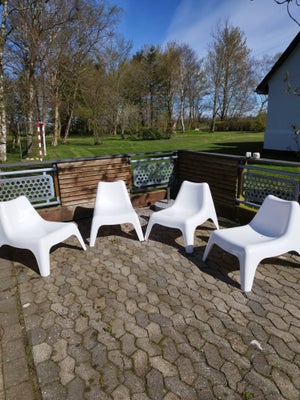Havestole, PS Valö, Plast, Ikea plast stole, 4 stk. Model PS Valö. Designet i 2000
Rimelig velholdte