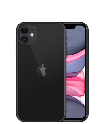 iPhone 11, 64 GB, sort, God, Iphone 11, 64 gb, ca 1 år gammel.
Fejler intet, har dog få ridser i sid