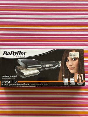 Crepejern, Crepejern, BaByliss, Crepejern m. 3 varmetrin fra BaByliss
Titanium ceramic model ST35E
K