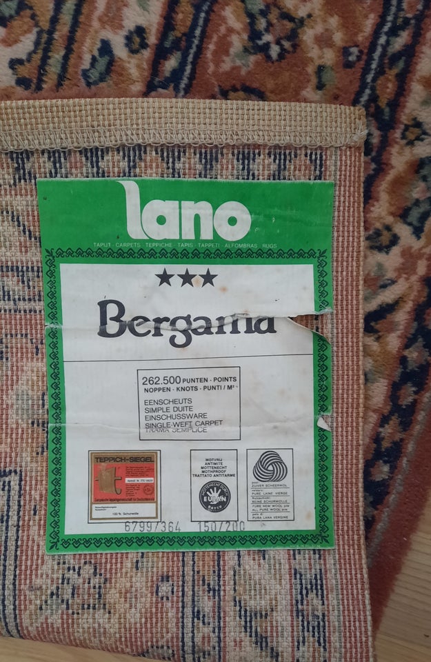 Løse tæpper, ægte tæppe, Bergama