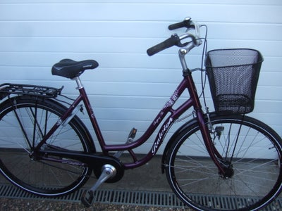 Damecykel,  Raleigh, Shopper, 52 cm stel, 7 gear, Meget god, fin og køreklar cykel m. kurv, lys, ny 
