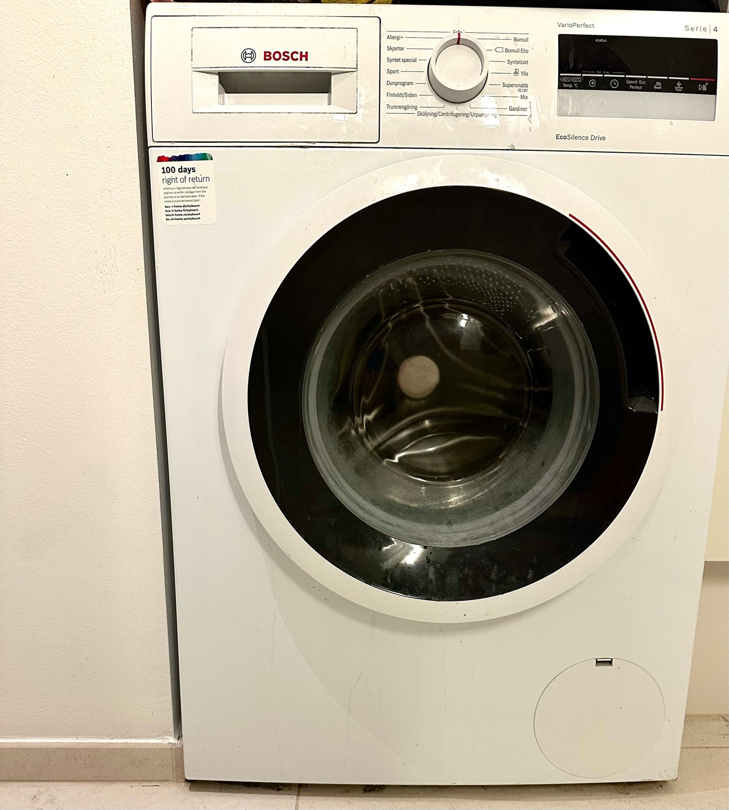 Bosch vaskemaskine, SERIES 4 - WAN2828ISN, frontbetjent