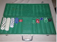 poker kuffert, poker chips