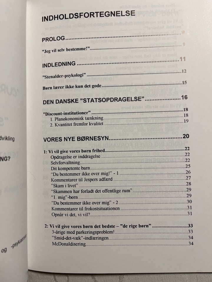 Curling forældre og service børn, Bent Hougaard, år 2000