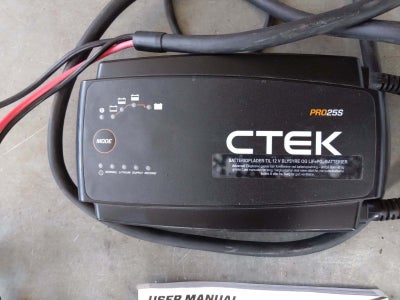 Lader, CTEK PRO25S EU 12V 25Amp Batterilader, Højeffektiv 25A batterilader og strømforsyning
Til pro