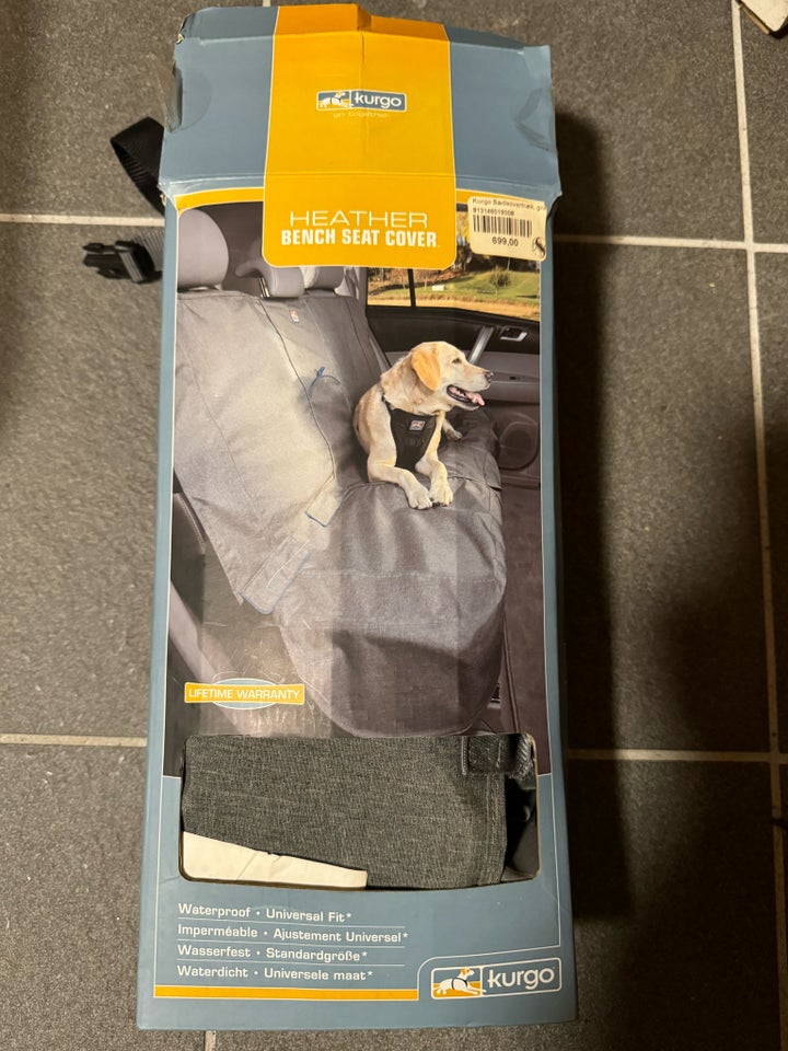 Andet, Bagsæde cover og sikkerhedssele til XL hund