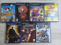 Playstation 2 spil - Sly, Star Wars, Spiderman mm.