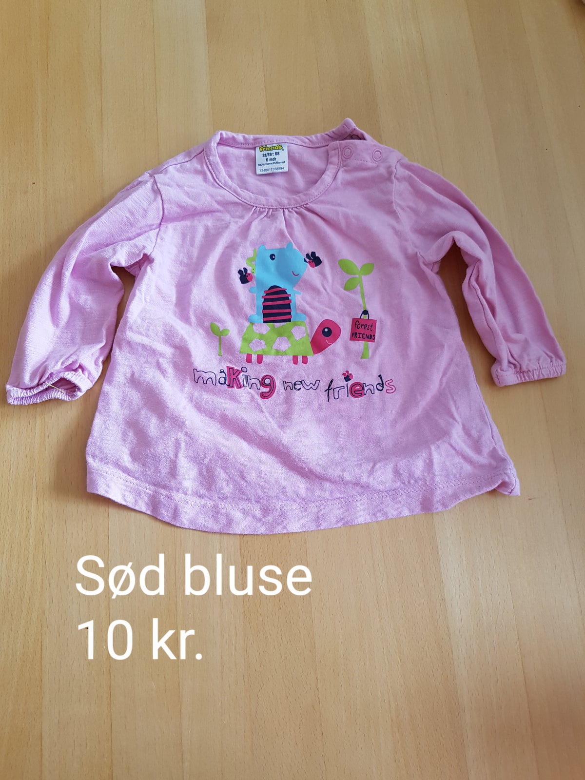 Bluse, T-shirt m lange ærmer, str. 68 dba.dk – Køb og af Nyt og Brugt