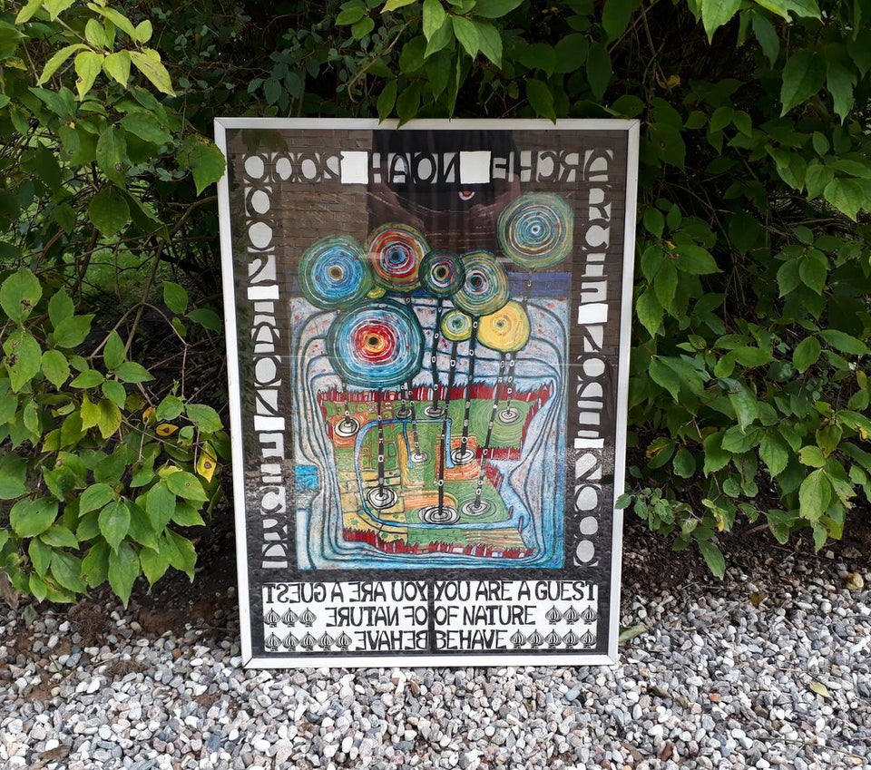 Plakat Tryk Hundertwasser Arche Noah 2000 dba.dk K b og