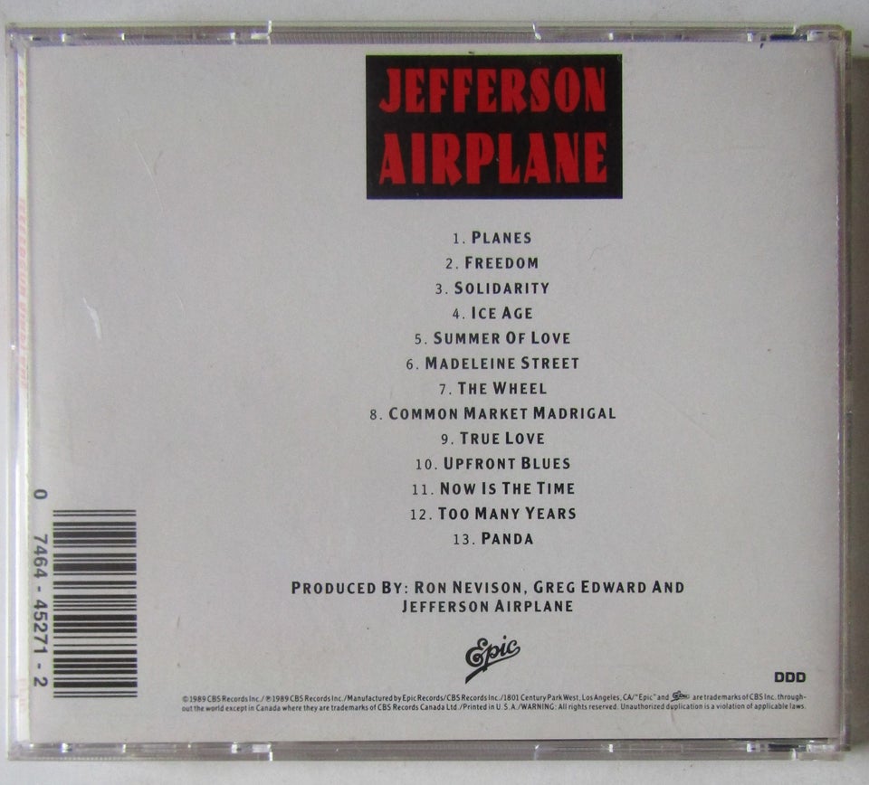 Jefferson Airplane: Jefferson Airplane, rock