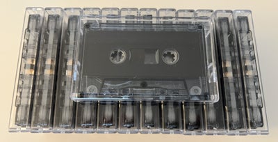 Tilbehør, Nye C90 tomme bånd, kassettebånd Type I/Normal med æske/etui. Labels til at klistre på med