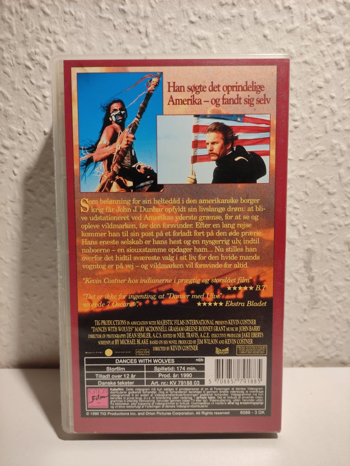 Western, VHS - DANSER MED ULVE