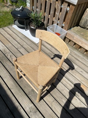Børge Mogensen, stol, J39 / folkestol, 1 flot ubehandlet bøgetræ stol sælges med org. FDB klistermær