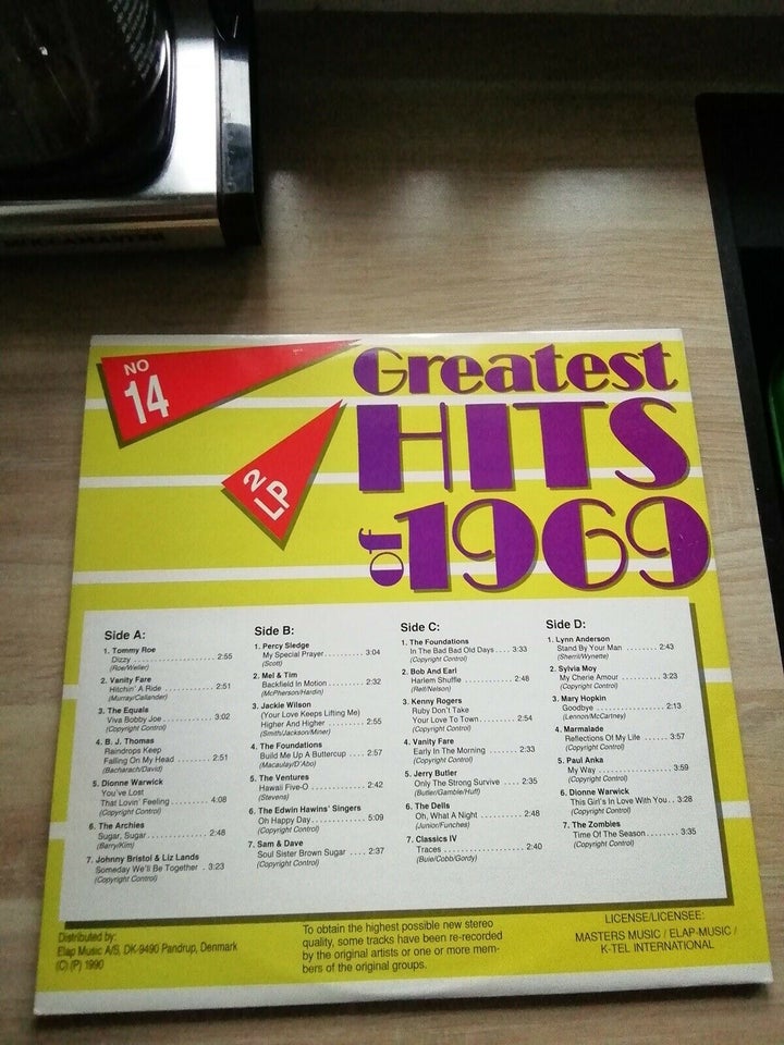 LP, Div, Greatest Hits of 1969