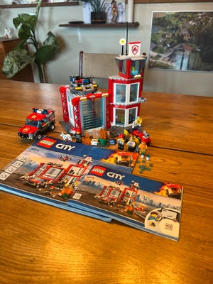 Lego City, 60215, Lego City 60215, Brandstation fra 2019. Sættet er gennemgået, helt komplet og klod