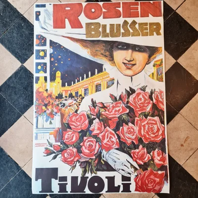 Plakat, Tivoli plakat

Rosen Blusser • Andreasen & Lachmann • velholdt

B • 58 cm
H • 85 cm