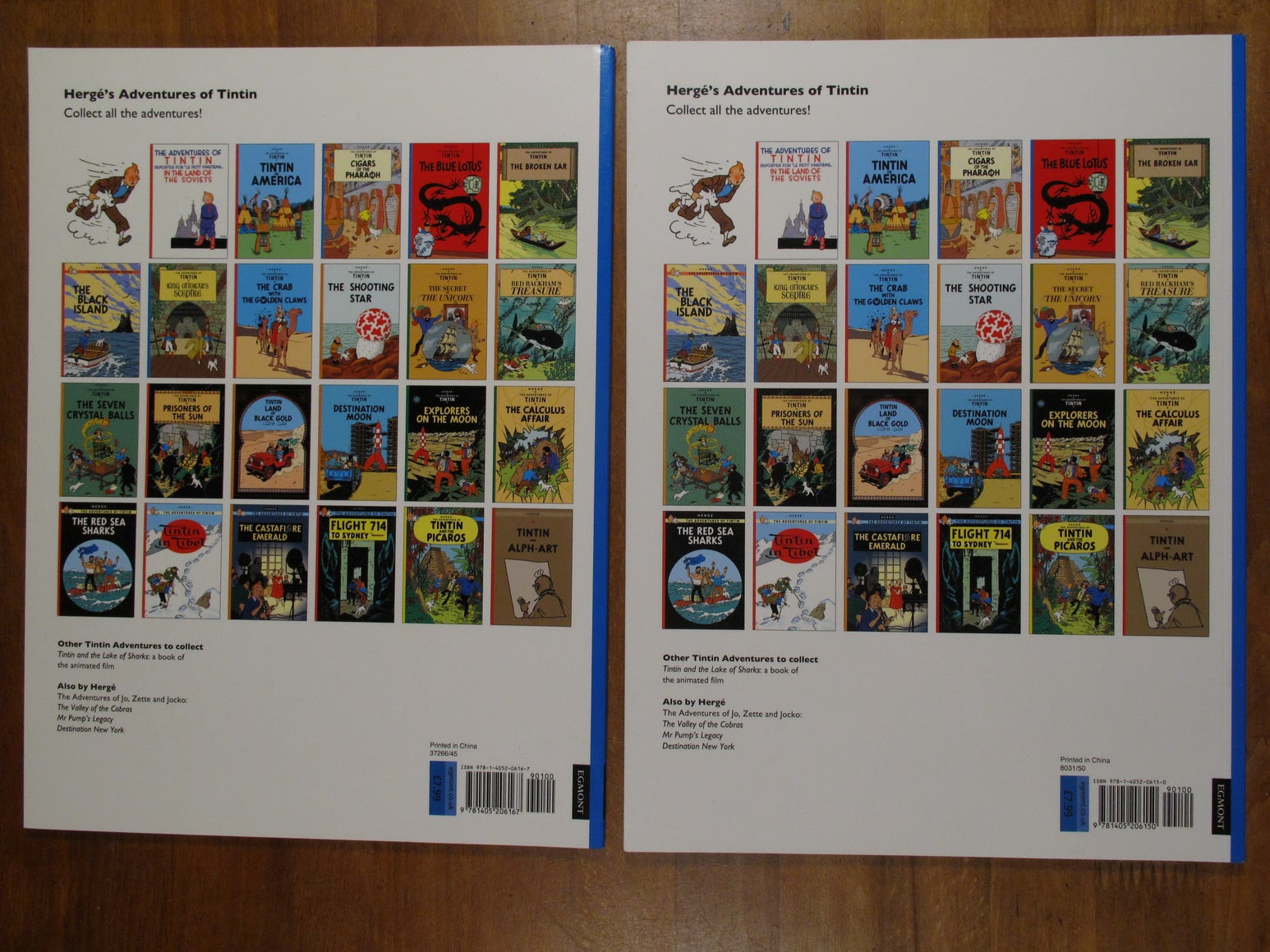 The Adventures of Tintin (2 album, engelsk), Hergé