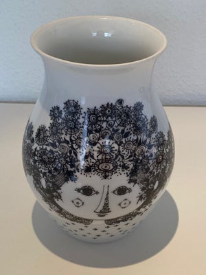 Vase, Vase, Bjørn Wiinblad, Klassisk Wiinblad pige vase i sort og hvid fra Bjørn Wiinblad. 
19 cm hø