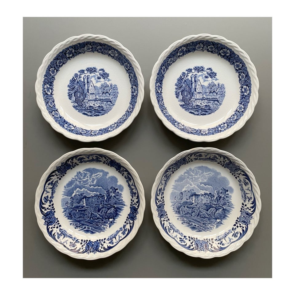Porcelæn, Dybe tallerkner , Fra England