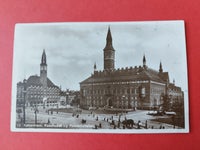 Postkort, København.Raadhuset og Paladshotellet.1928