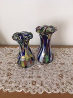 Vase, Farverige vaser 2 stk, Echt Handarbeit