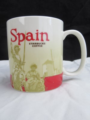 Porcelæn, Starbucks Spain Krus, Starbucks, Starbucks krus fra Spanien.

Kruset måler 10 cm i højden 
