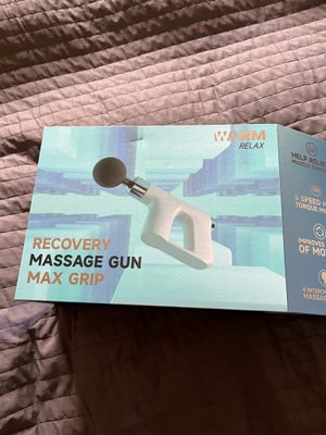 Massage, Warm Relax Recovery Gun Max Grip, Warm, Aldrig brugt. Fået i gave. Helt ny. 