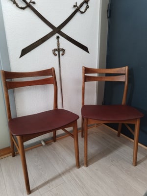 Spisebordsstol, Teaktræ, Dansk design, Hej har disse to smukke spisebordsstole i teaktræ det er 450 