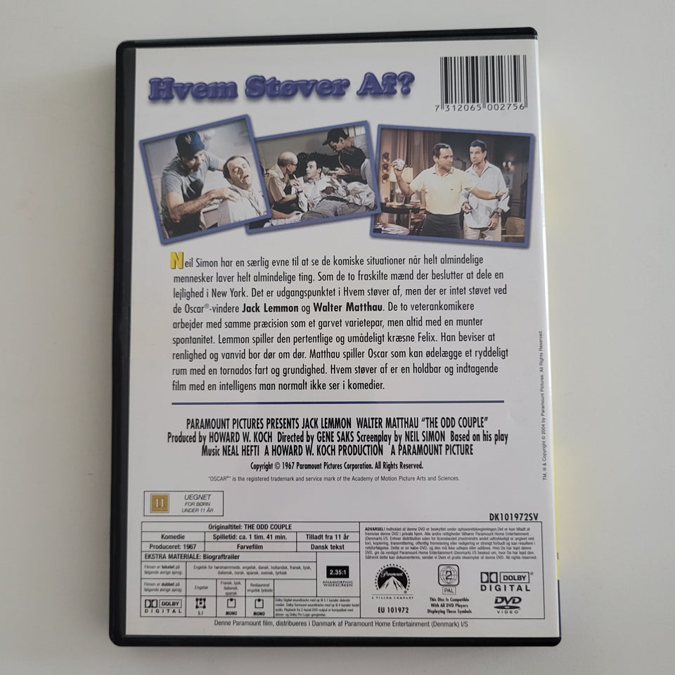 Hvem støver af, DVD, komedie