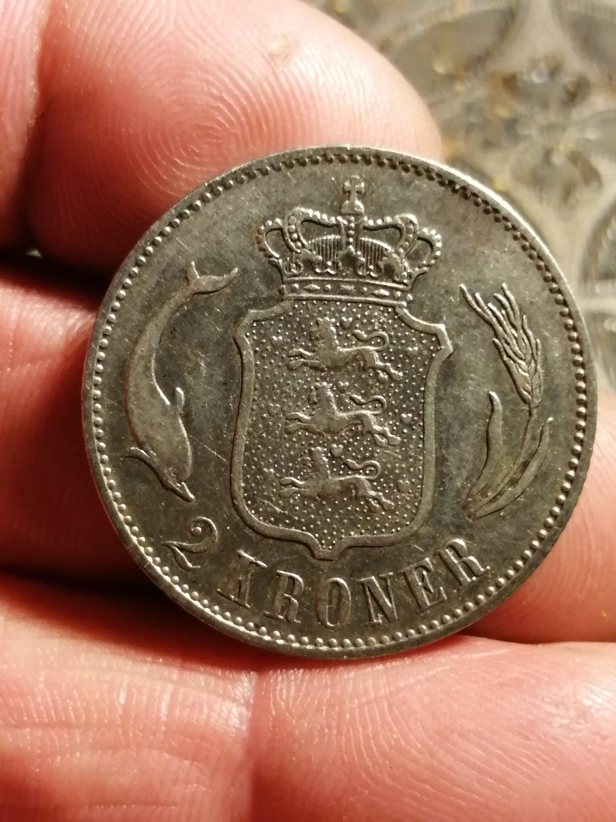Danmark, mønter, 2 kroner