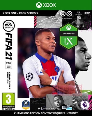 FIFA 21, Xbox Series X, sport, Nyt i ubrudt emballage.
Fra ikke rygerhjem
