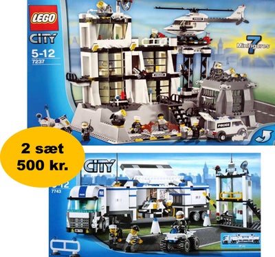 Lego City, Lego City, 7237 + 7743

To store politisæt:

7237 Politistation
7743 Police Command Cente