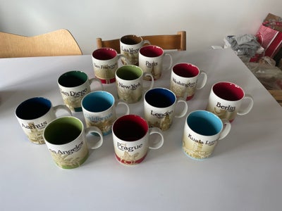 Porcelæn, Kopper, Starbucks, 12 stk Starbucks kopper - samleobjekt. 
Ingen skår eller lign. Sælges s