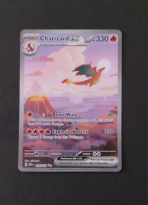 Samlekort, Charizard ex 199/165 Pokémon 151, Special Illustration Rare
Near mint