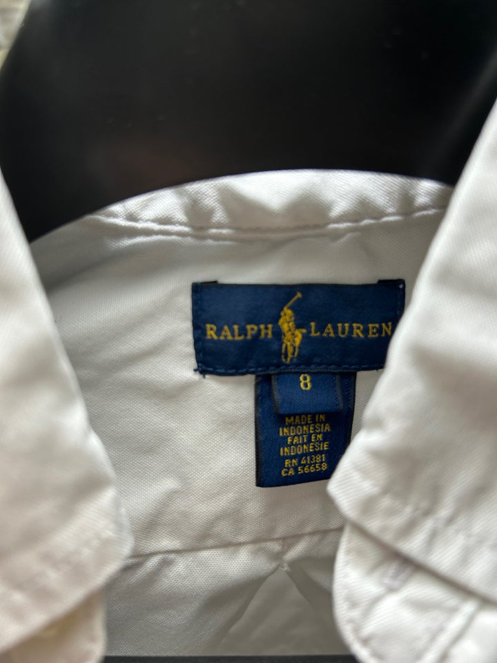 Skjorte, Kvalitetsskjorte i hvid, Ralph Lauren