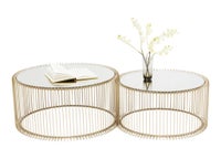 Sofabord, KARE DESIGN Wire Brass , andet materiale