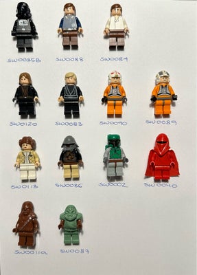 Lego Star Wars, Div. figurer, Lego Star Wars figurer sælges. 
Meget gerne samlet. 

Kom med et fornu
