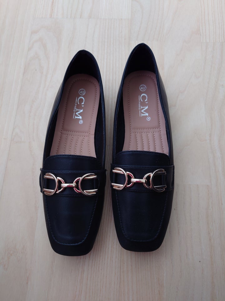 Loafers, str. 40, Sort