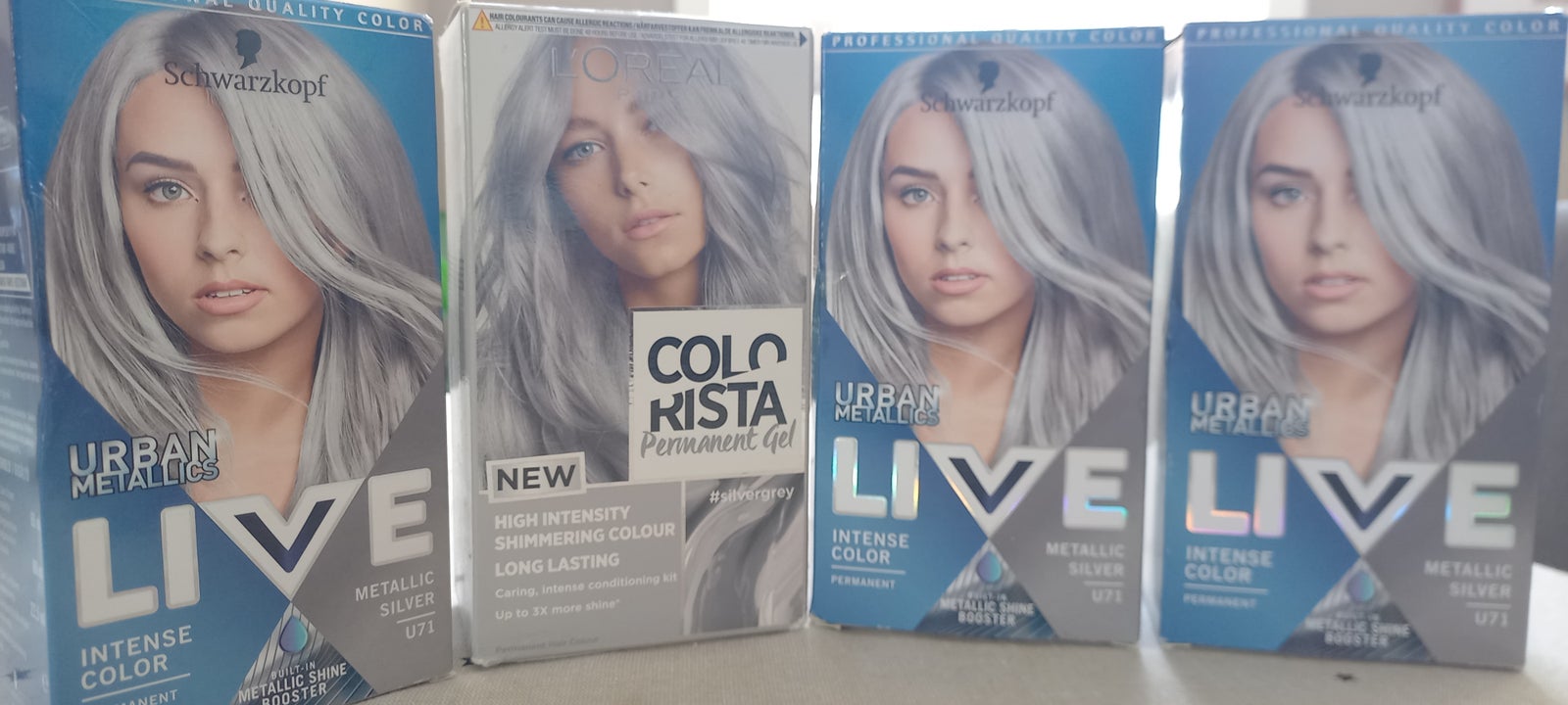 Hårfarve, Silver hårfarve permenent, Schwarzkopf/loreal – – Køb og Salg af Nyt og Brugt