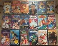 VHS videofilm: Disney, f. eks. Atlantis, Torner...